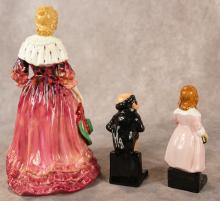 THREE ENGLISH FIGURINES