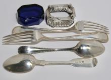 STERLING SALT & FLATWARE