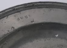 EARLY PEWTER DISH