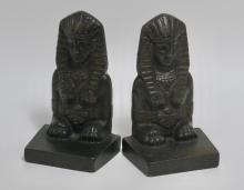 BOOKENDS & BRONZE PELICAN