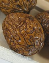 ANTIQUE CHINESE CARVED WALNUTS