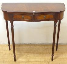 MAHOGANY CONSOLE TABLE