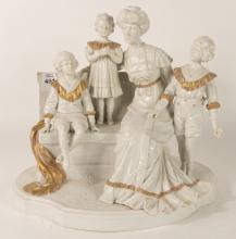 ANTIQUE GERMAN PORCELAIN FIGURE GROUP