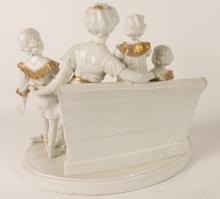 ANTIQUE GERMAN PORCELAIN FIGURE GROUP