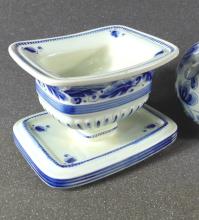 FOUR PIECES DELFT, HOLLAND PORCELAIN