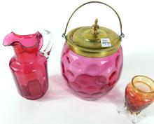 CRANBERRY & AMBERINA GLASS