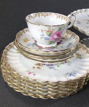 CROWN STAFFORDSHIRE DESSERT SET