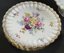 CROWN STAFFORDSHIRE DESSERT SET