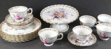 CROWN STAFFORDSHIRE DESSERT SET