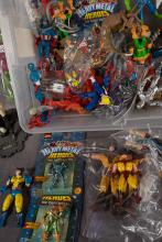 BIN OF ACTION FIGURES