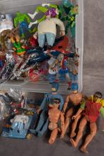 BIN OF ACTION FIGURES