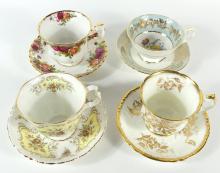 ENGLISH CUPS & SAUCERS