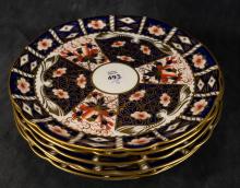 SIX DERBY IMARI DESSERT PLATES