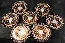 SIX DERBY IMARI DESSERT PLATES