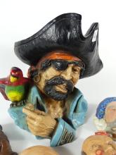 PIRATE BUST & CERAMICS