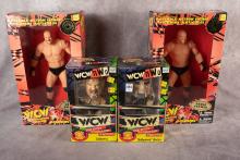 4 WCW WRESTLING FIGURES