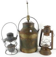 THREE LAMPS INCLUDING C.N.R.