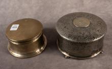 STERLING AND SILVER PLATE DRESSER BOXES