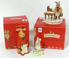 "BUNNYKINS" AND "KITTY MACBRIDE" FIGURINES