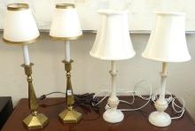 TWO PAIRS OF LAMPS