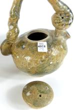 ART POTTERY TEAPOT & LAMP