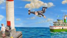 JAMES PATERSON FOLK ART PAINTING