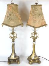 PAIR DECORATOR TABLE LAMPS
