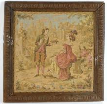 PAIR VINTAGE FRENCH TAPESTRIES