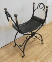 WROUGHT IRON CAVALRY CHAIR