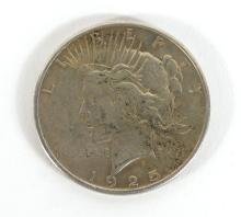 1925 MORGAN SILVER PEACE DOLLAR