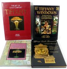 FOUR VOLUMES ON TIFFANY GLASS