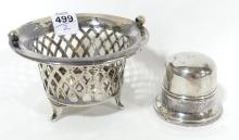 BIRKS STERLING RING BOX AND SUGAR BOWL