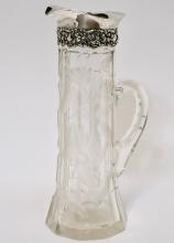 STERLING & CRYSTAL JUG