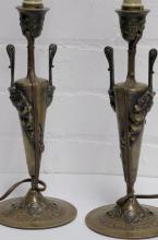 BRONZE CANDLE LAMPS