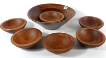 WOODEN SALAD BOWL SET