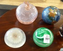 SEVEN PAPERWEIGHTS