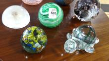 SEVEN PAPERWEIGHTS