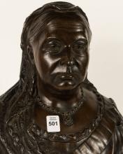 BRONZE QUEEN VICTORIA BUST