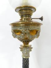 ELECTRIFIED PILLAR OIL LAMP