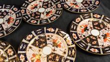 TEN DERBY "IMARI" APPETIZER PLATES