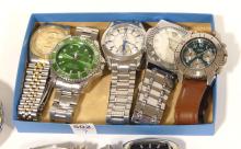 NINE MEN'S WRISTWATCHES