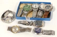 NINE MEN'S WRISTWATCHES