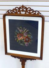 VICTORIAN POLE SCREEN