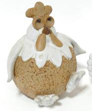 TWO ART POTTERY "CHICKENS"