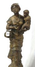 ANTIQUE SPELTER SCULPTURE