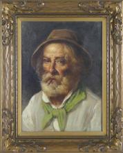 TWO "PORTRAIT" OIL PAINTINGS