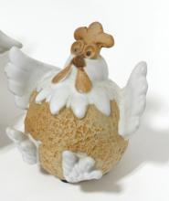 TWO ART POTTERY "CHICKENS"