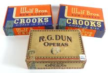 ANTIQUE CIGAR BOXES