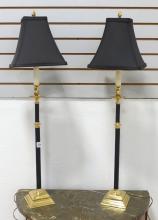 PAIR OF "CANDLESTICK" TABLE LAMPS