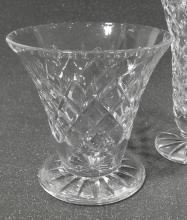 FOUR WEBB CORBETT CRYSTAL VASES